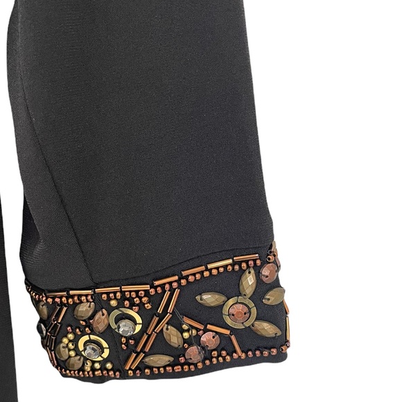 Laundry by shelli segal- black midi flow dress with sequence - Picture 4 of 4